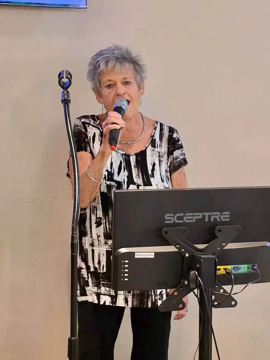 Josephine singing at The Hangout